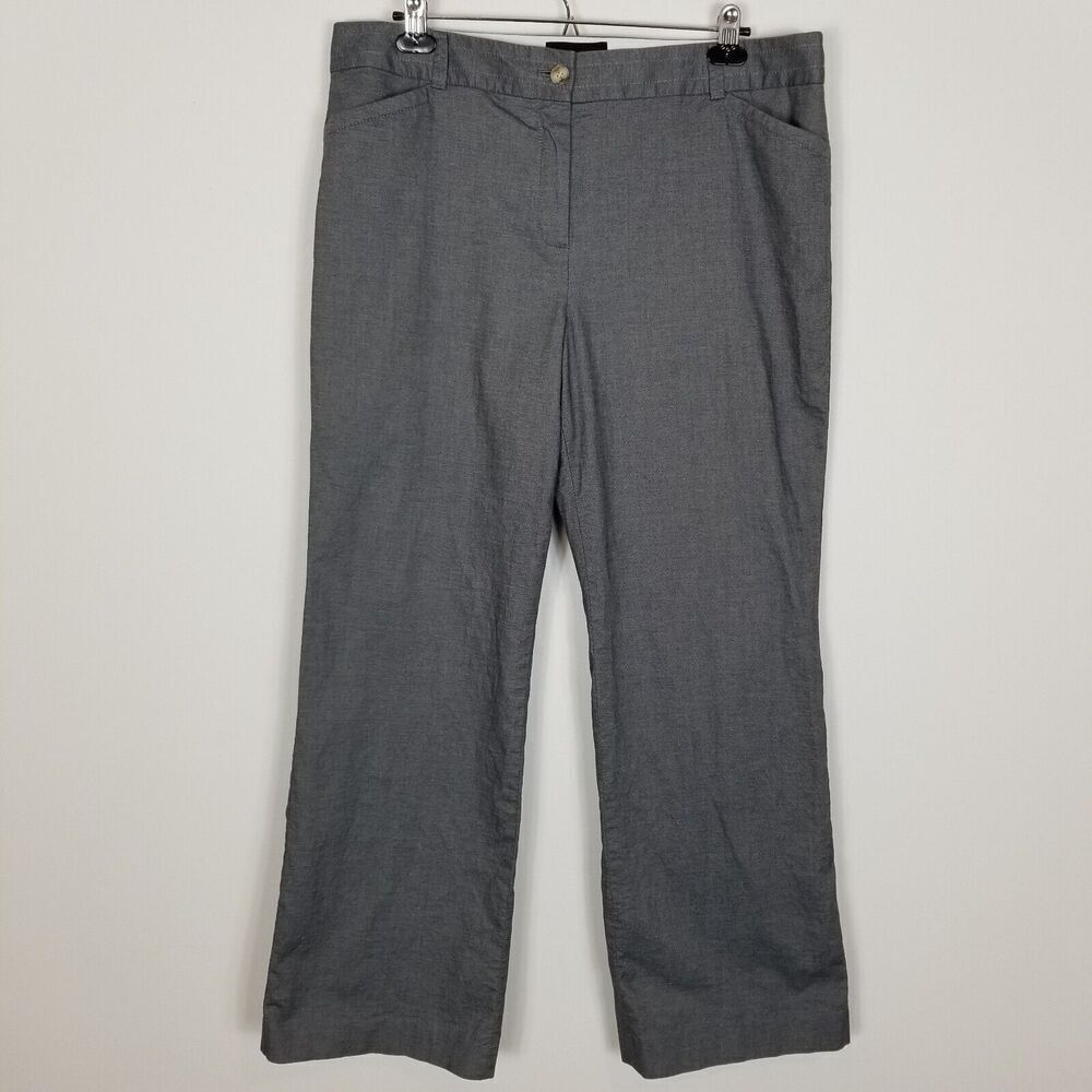 Talbots Women Plus Straight Leg Chino Pants‎ size 16 Light Blue Cotton Blend